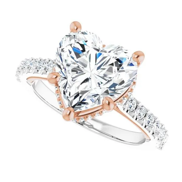 Hidden Halo-Style Engagement Ring Image 5 House of Silva Wooster, OH