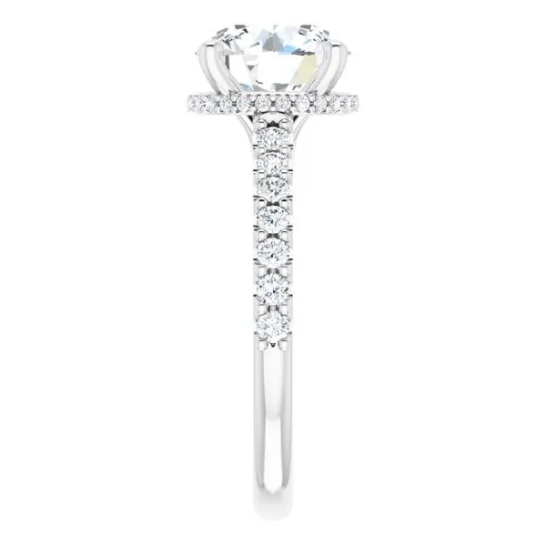 Hidden Halo-Style Engagement Ring Image 4 House of Silva Wooster, OH