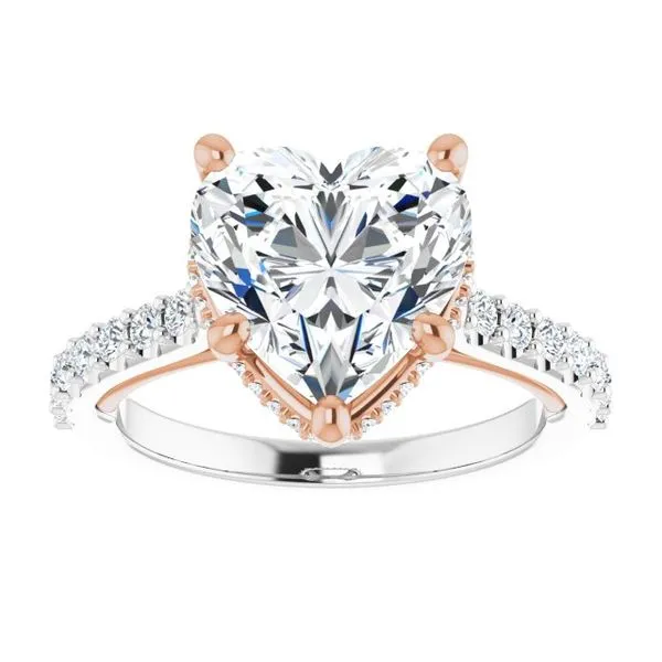 Hidden Halo-Style Engagement Ring Image 3 Clater Jewelers Louisville, KY