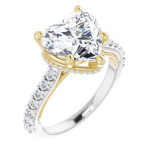 Hidden Halo-Style Engagement Ring