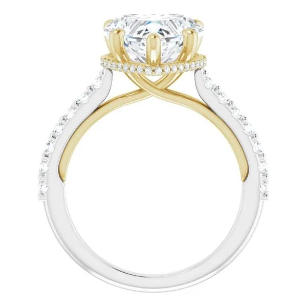 Hidden Halo-Style Engagement Ring Image 2 Raleigh Diamond Fine Jewelry Raleigh, NC