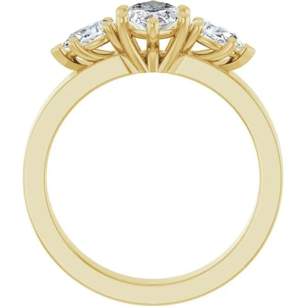 Three-Stone Engagement Ring Image 2 Berilian Jewelers Folsom, CA