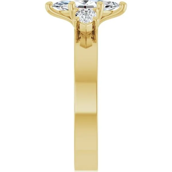 Three-Stone Engagement Ring Image 4 Berilian Jewelers Folsom, CA