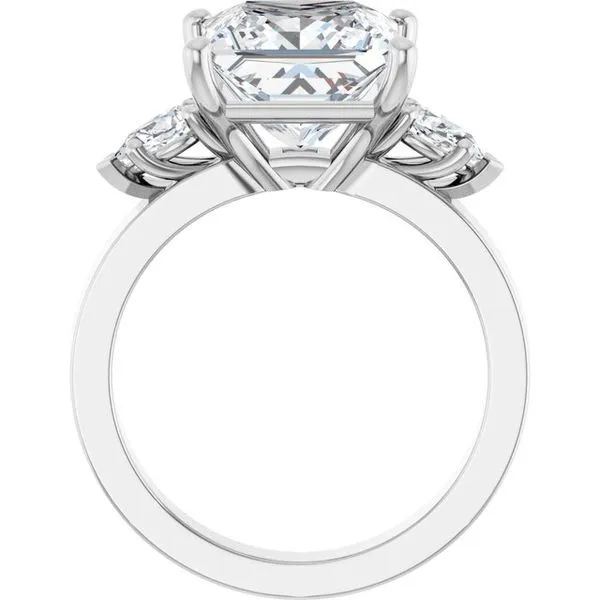 Three-Stone Engagement Ring Image 2 Berilian Jewelers Folsom, CA