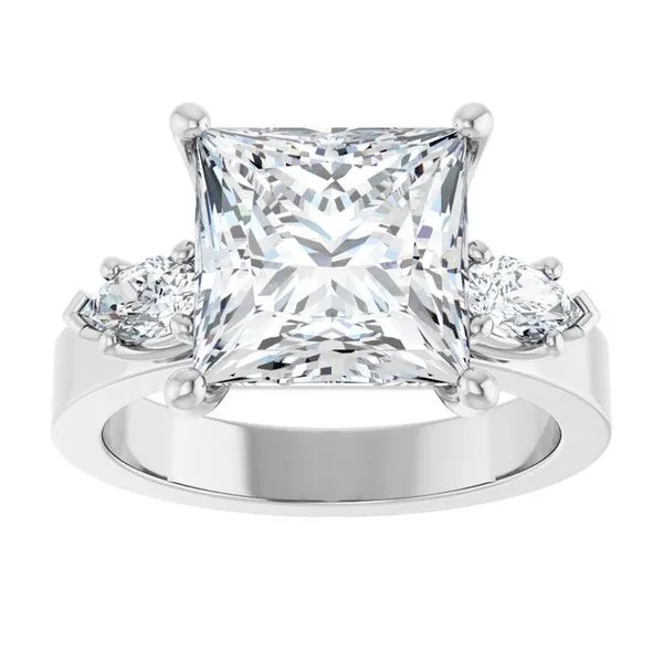 Three-Stone Engagement Ring Image 3 Berilian Jewelers Folsom, CA
