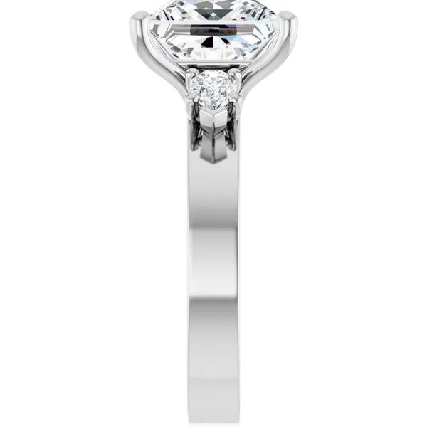 Three-Stone Engagement Ring Image 4 Berilian Jewelers Folsom, CA