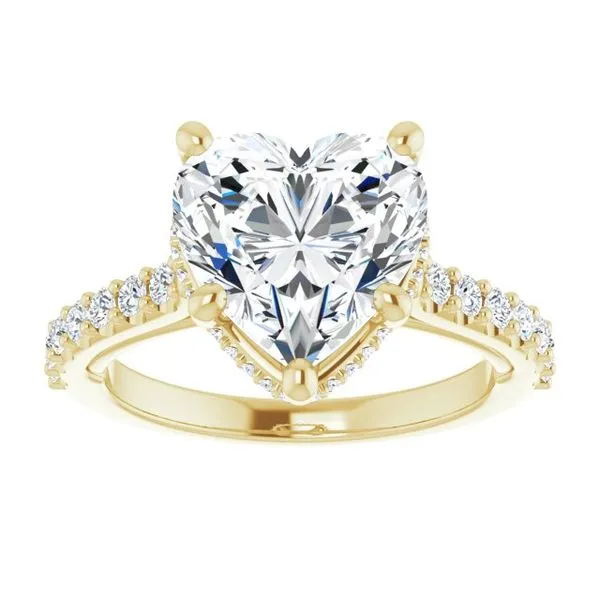 Hidden Halo-Style Engagement Ring Image 3 Clater Jewelers Louisville, KY