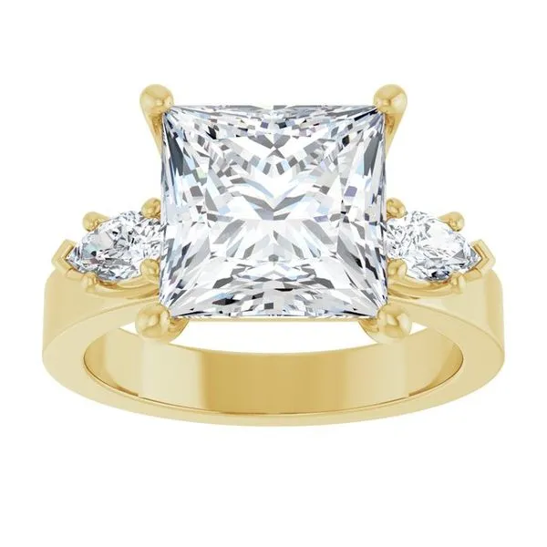 Three-Stone Engagement Ring Image 3 Berilian Jewelers Folsom, CA