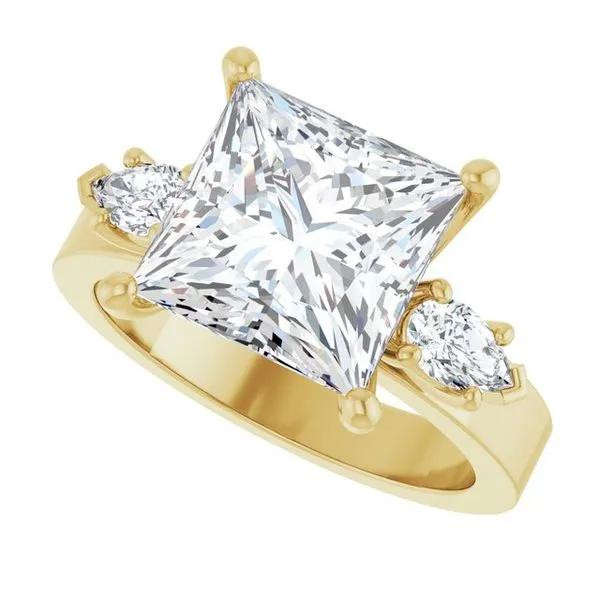 Three-Stone Engagement Ring Image 5 Berilian Jewelers Folsom, CA