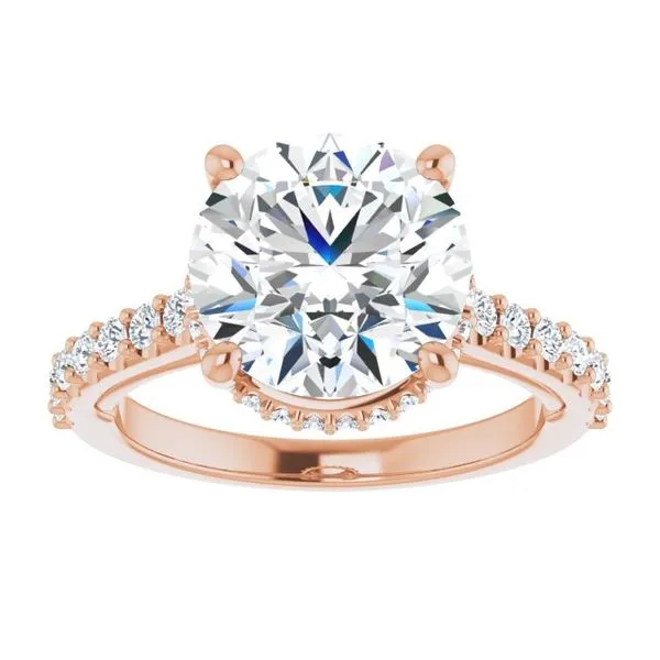 Hidden Halo-Style Engagement Ring Image 3 Clater Jewelers Louisville, KY