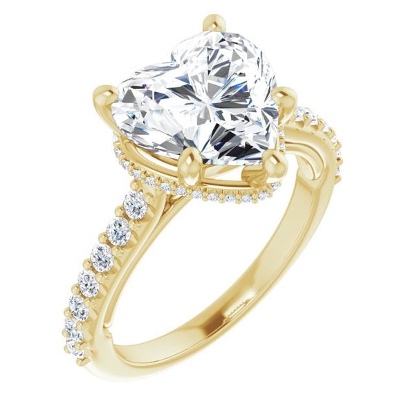 Hidden Halo-Style Engagement Ring