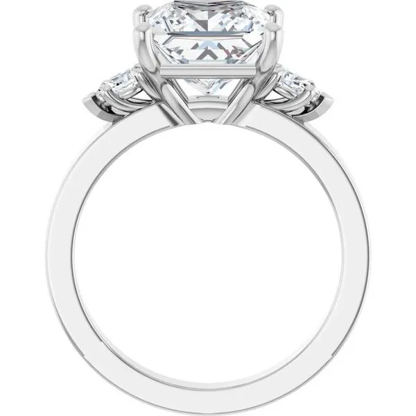 Three-Stone Engagement Ring Image 2 Berilian Jewelers Folsom, CA