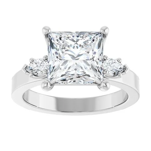 Three-Stone Engagement Ring Image 3 Berilian Jewelers Folsom, CA