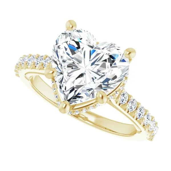 Hidden Halo-Style Engagement Ring Image 5 Clater Jewelers Louisville, KY