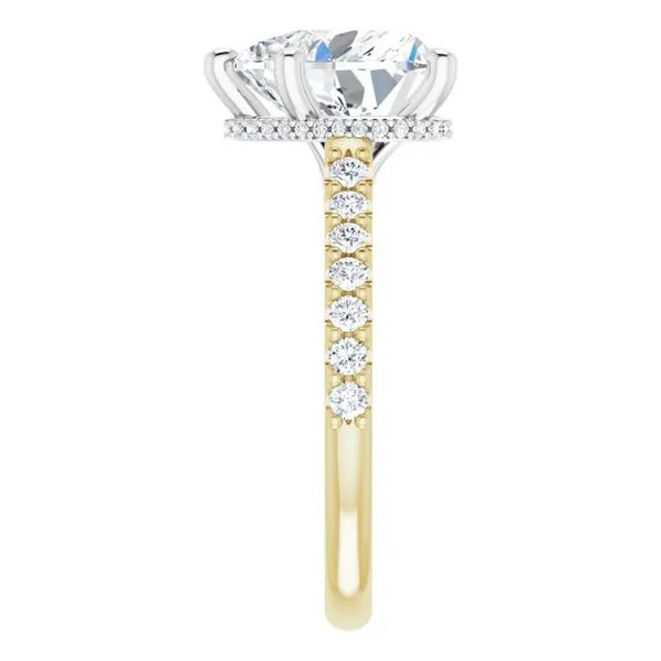Hidden Halo-Style Engagement Ring Image 4 Clater Jewelers Louisville, KY
