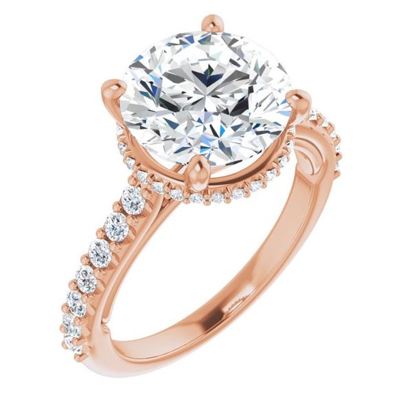 Hidden Halo-Style Engagement Ring