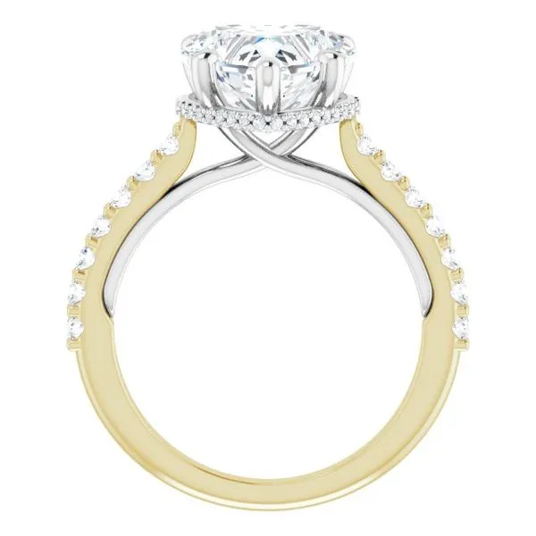 Hidden Halo-Style Engagement Ring Image 2 J. West Jewelers Round Rock, TX