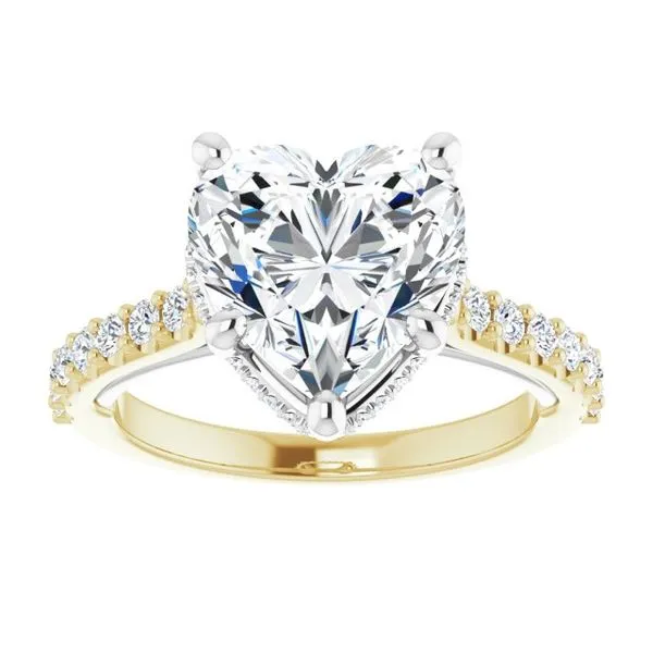 Hidden Halo-Style Engagement Ring Image 3 J. West Jewelers Round Rock, TX