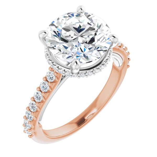 Hidden Halo-Style Engagement Ring