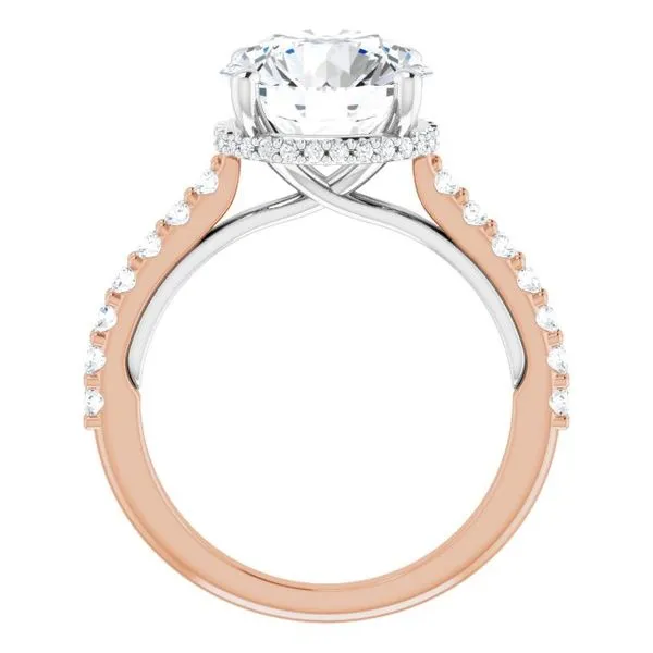 Hidden Halo-Style Engagement Ring Image 2 Raleigh Diamond Fine Jewelry Raleigh, NC