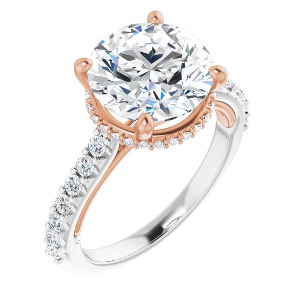 Hidden Halo-Style Engagement Ring