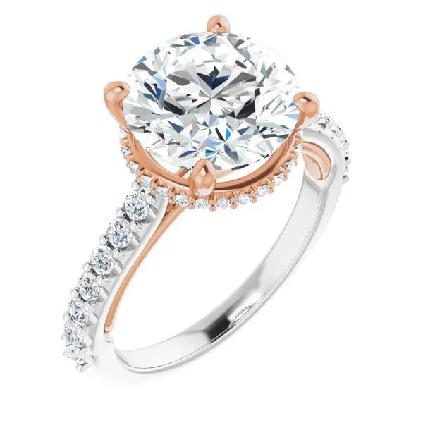 Hidden Halo-Style Engagement Ring