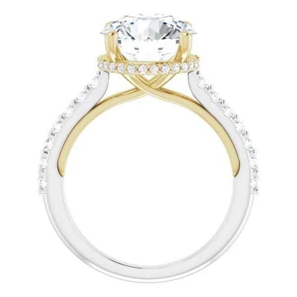 Hidden Halo-Style Engagement Ring Image 2 Raleigh Diamond Fine Jewelry Raleigh, NC