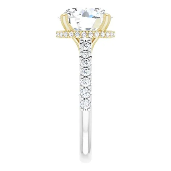 Hidden Halo-Style Engagement Ring Image 4 Raleigh Diamond Fine Jewelry Raleigh, NC