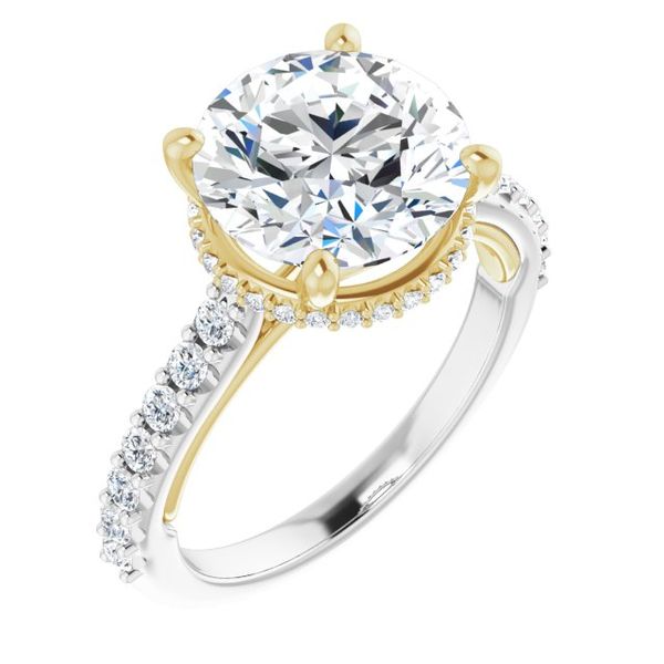 Hidden Halo-Style Engagement Ring