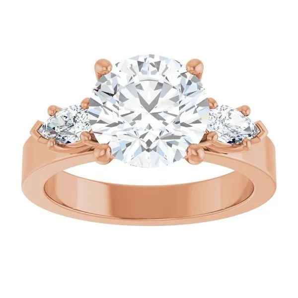 Three-Stone Engagement Ring Image 3 Berilian Jewelers Folsom, CA