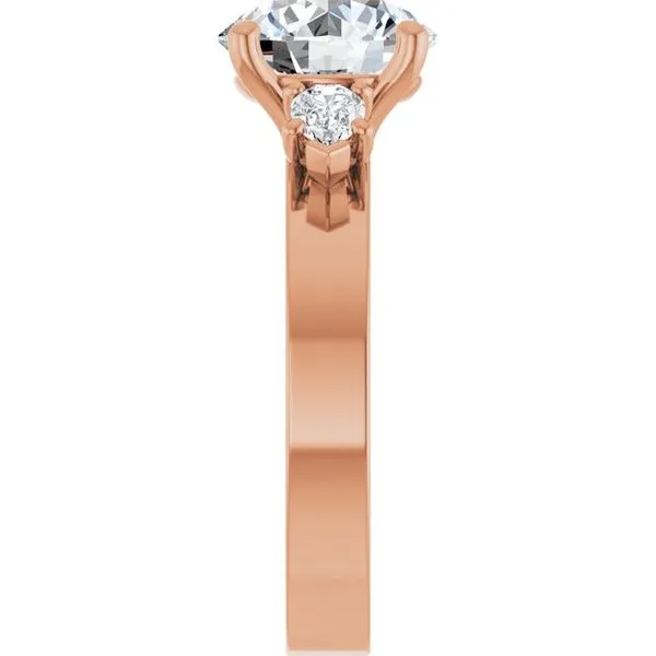 Three-Stone Engagement Ring Image 4 Berilian Jewelers Folsom, CA