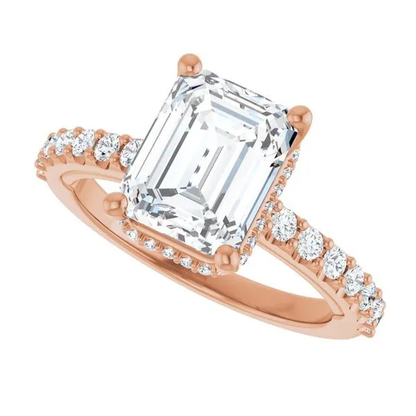 Hidden Halo-Style Engagement Ring Image 5 Witt's Jewelry Wayne, NE