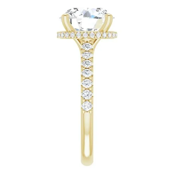 Hidden Halo-Style Engagement Ring Image 4 Raleigh Diamond Fine Jewelry Raleigh, NC