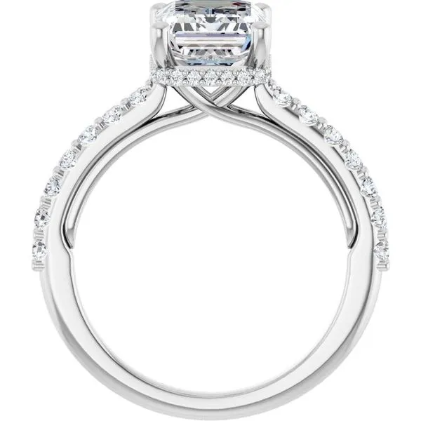Hidden Halo-Style Engagement Ring Image 2 Berilian Jewelers Folsom, CA