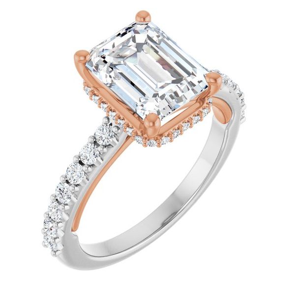 Hidden Halo-Style Engagement Ring