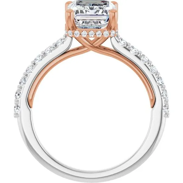 Hidden Halo-Style Engagement Ring Image 2 Berilian Jewelers Folsom, CA