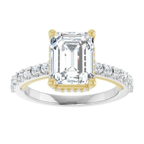 Hidden Halo-Style Engagement Ring Image 3 Austin's Fine Diamonds & Jewelry Lyndhurst, NJ
