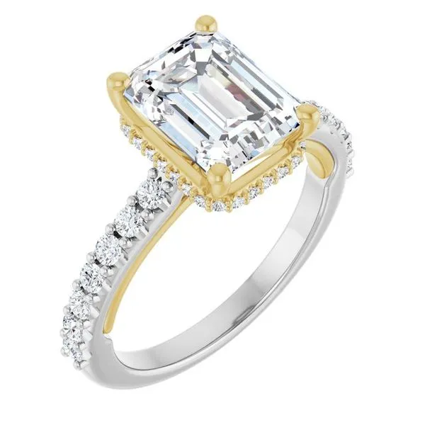 Hidden Halo-Style Engagement Ring
