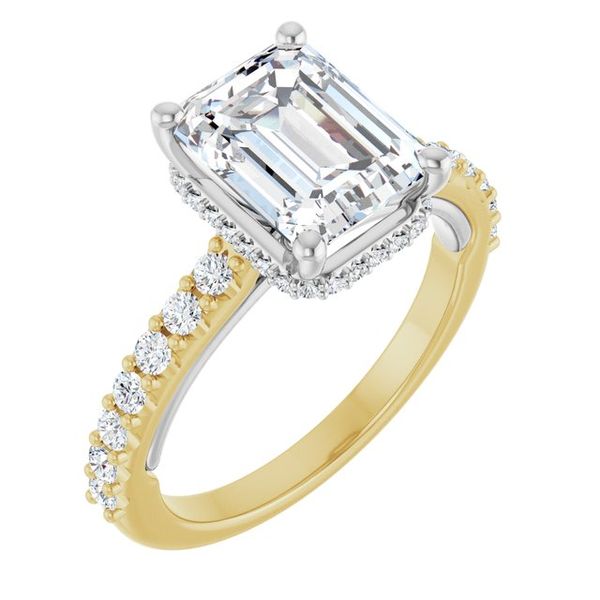 Hidden Halo-Style Engagement Ring