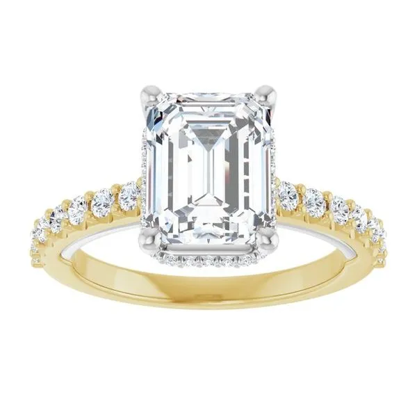 Hidden Halo-Style Engagement Ring Image 3 House of Silva Wooster, OH