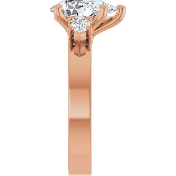 Three-Stone Engagement Ring Image 4 Berilian Jewelers Folsom, CA