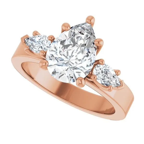 Three-Stone Engagement Ring Image 5 Berilian Jewelers Folsom, CA