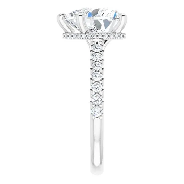 Hidden Halo-Style Engagement Ring Image 4 Austin's Fine Diamonds & Jewelry Lyndhurst, NJ