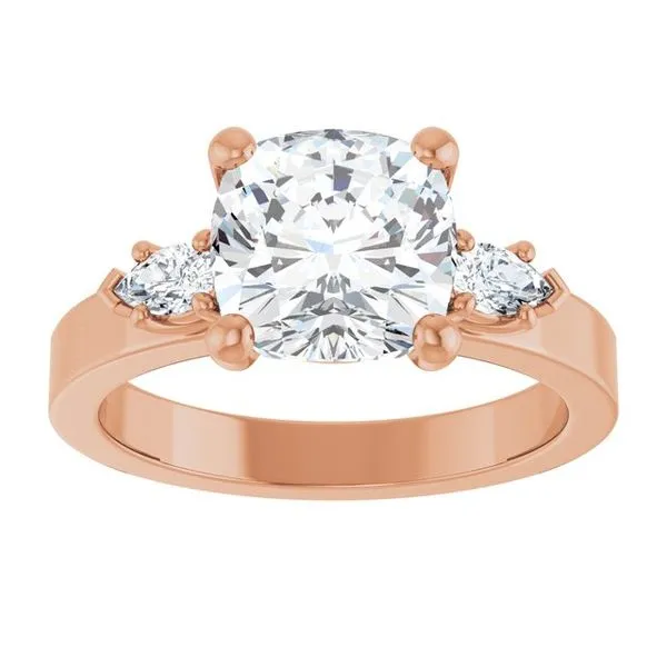 Three-Stone Engagement Ring Image 3 Berilian Jewelers Folsom, CA