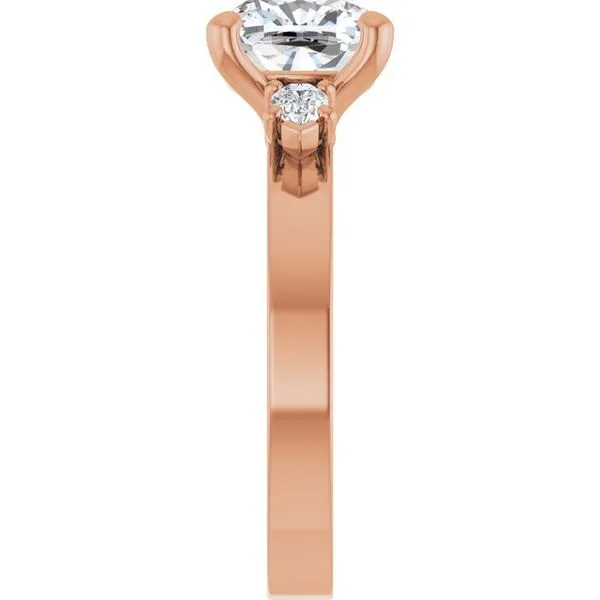 Three-Stone Engagement Ring Image 4 Berilian Jewelers Folsom, CA