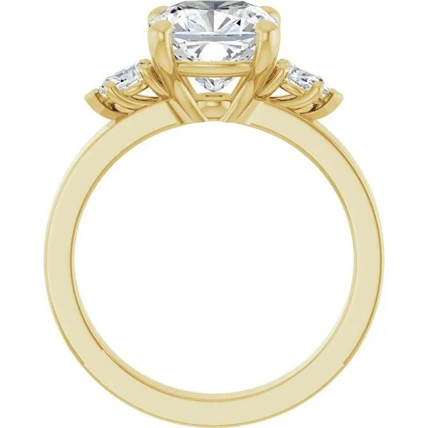 Three-Stone Engagement Ring Image 2 Berilian Jewelers Folsom, CA