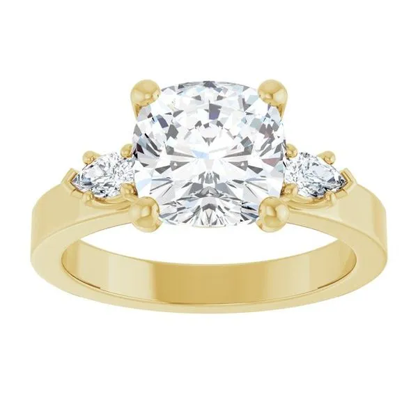 Three-Stone Engagement Ring Image 3 Berilian Jewelers Folsom, CA