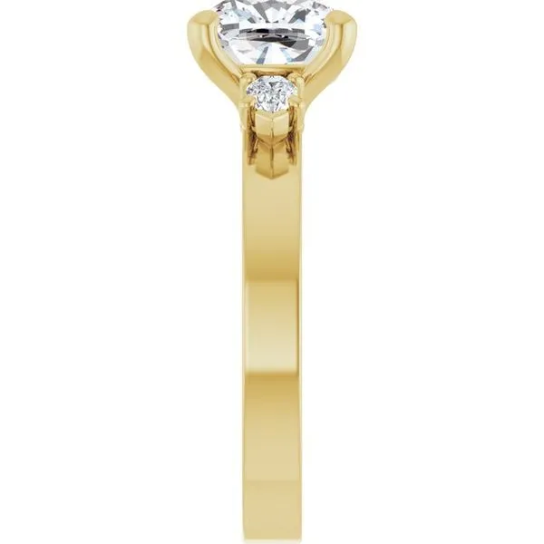 Three-Stone Engagement Ring Image 4 Berilian Jewelers Folsom, CA