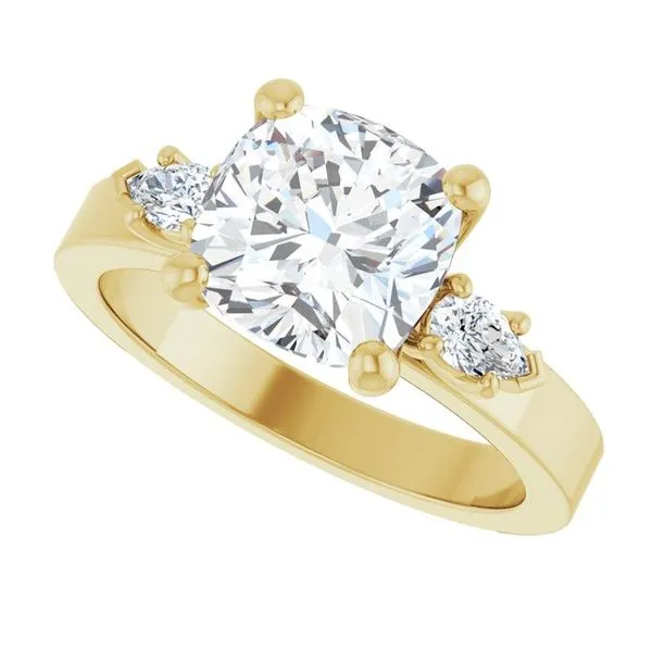 Three-Stone Engagement Ring Image 5 Berilian Jewelers Folsom, CA