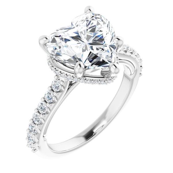 Hidden Halo-Style Engagement Ring
